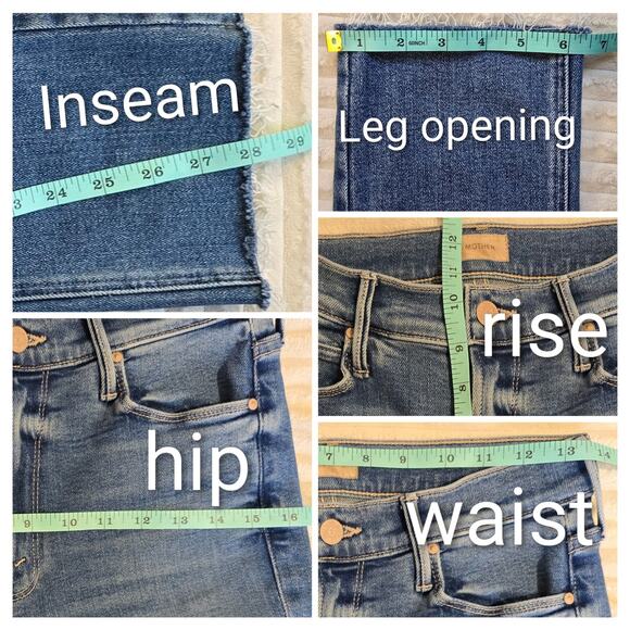 MOTHER The Mid Rise Dazzler Ankle Fray Jean Riding The Cliffside - Picture 11 of 11